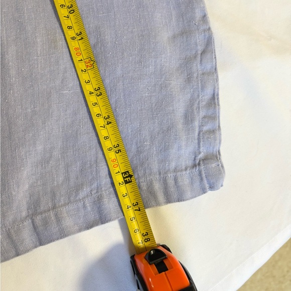 Purple Sleeveless linen Dress with Starfish Embroidery LARGE - Picture 7 of 8